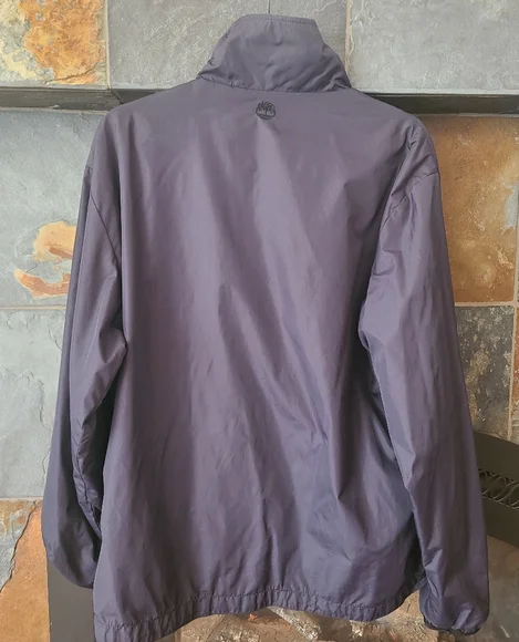 Timberland Navy Blue Weathergear Full-Zip Rain Jacket/windbreaker size medium - Picture 11 of 14